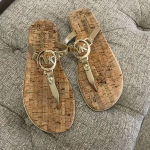 MK Gold woman sandals